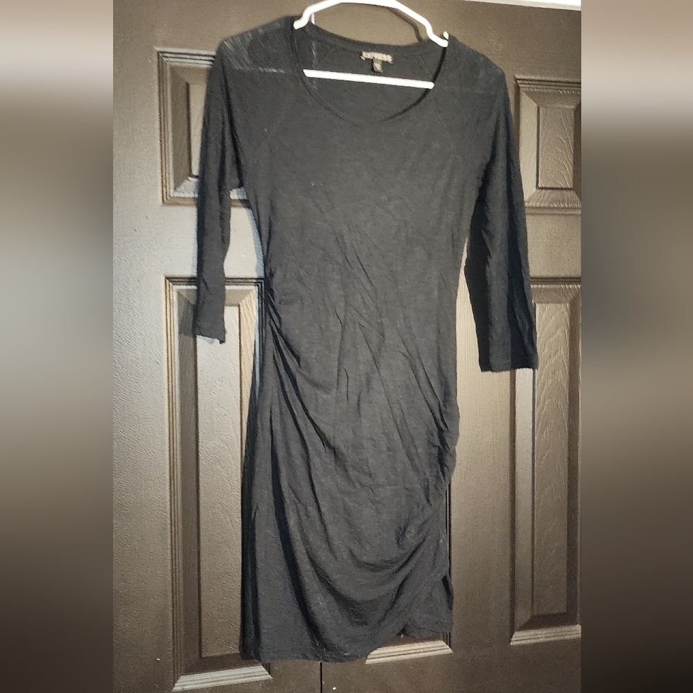 Long Sleeve Gray Dress